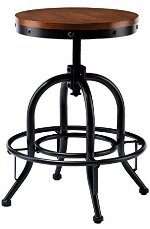 Southern Enterprises Industrial Adjustable Stool