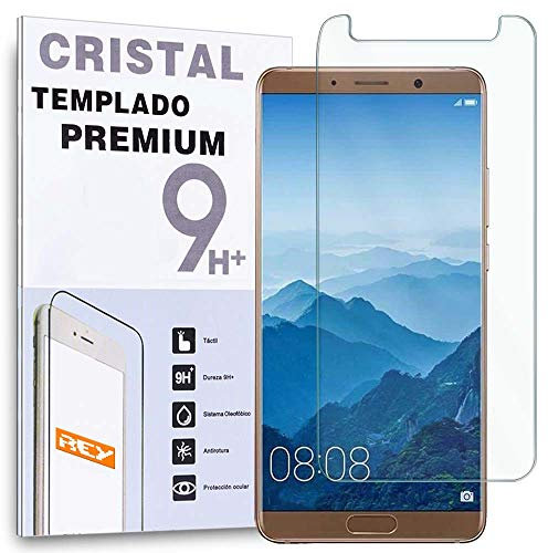 REY Protector de Pantalla para Huawei Mate 10 Pro/Huawei Nova 2i, Cristal Vidrio Templado Premium