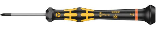 Wera 1572 ESD Kraftform Micro Schraubendreher für Microstix-Schrauben, F x 40 mm