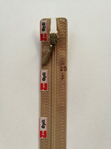 Opti S40-50-00886 Reißverschluss, 100Prozent Polyester, 00886 Braun, 50cm