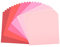 Vaessen Creative Florence Scrapbook-Papier 216 g 12x12-x24 Blatt-Multipack, pink, Paper, multicolor, 30.5 x 30.5 x 0.7 cm