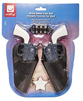 Smiffys Panoplie revolver Far West, avec holster, balles et insigne
