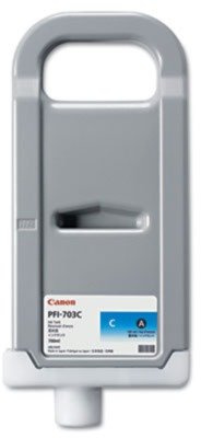 Canon PFI-703 C Ink Tank Tintenpatrone für Tintenstrahldrucker (Cyan, iPF810/820/910, Tintenstrahl) Wenn