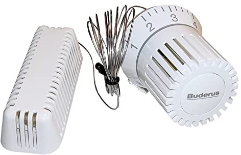 Buderus Thermostatkopf BD-F mit Fernfühler Klemmanschluss # 80799210