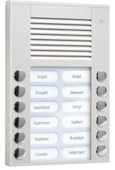 TCS Tür Control Audioaußenstation 2-reihig PES12-EN/04