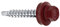 Bohrschrauben 4,8 х 35 mm 250 Stück RAL: 3005 - Weinrot Trapezblechschrauben - 03130435