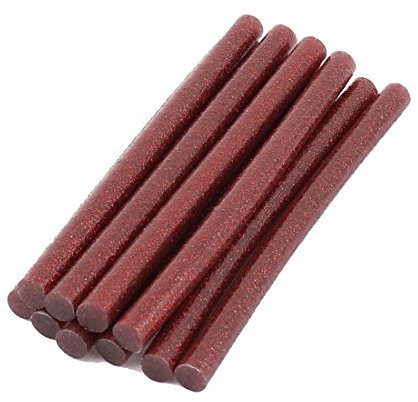 Sourcingmap 10pcs Dark Red Hot Melt Glue Sticks 100 x 7mm for General Purpose Hot Melt Gun