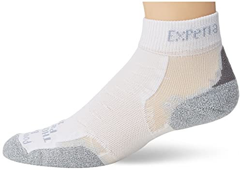 Thorlos Unisex Thorlo Experia No Show Multi-Aktivitäts-Socken, Weiß, Größe M, M (6er Pack)