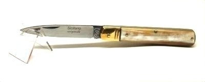 COLTELLO SICILIANO CM 15 MANICO CORNO