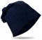 Miobo Kinder Slouch Beanie Mütze,Baumwolle,Unifarbe Schwarzblau-48