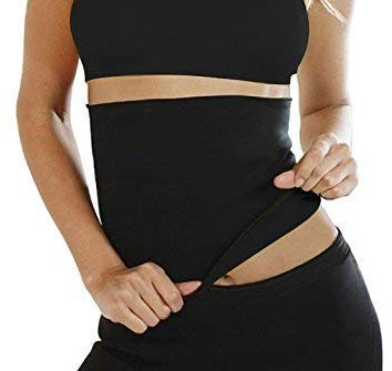 Max Strength Fettverbrenner Sauna Abnehmen Gürtel Body Shaper Wrap Bauch Brennen Gewicht Verlust Cellulite, Sbb, schwarz