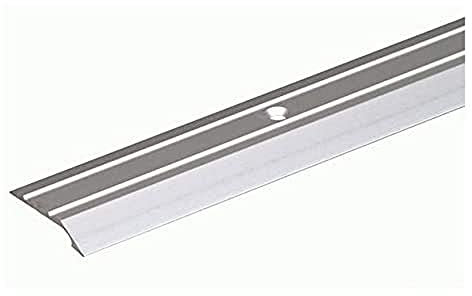 Alberts 490508 Perfil de compensación, Perforado, Aluminio, anodizado en tonalidad de acero inoxidable, 900 x 30 mm