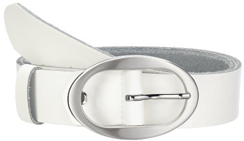 MGM Damen Basicgürtel Dora Gürtel, Weiß (weiß), 85