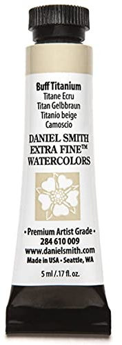 Daniel Smith 284610009 Extra Fine Watercolors Tube, 5ml, Buff Titanium, 0.17 Fl Oz (Pack of 1)