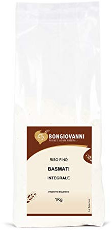 BONGIOVANNI FARINE E BONTA' NATURALI Riso Basmati Integrale 1Kg BIO