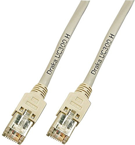 DRAKA K8452.5 RJ45 Netzwerkkabel, Patchkabel CAT 5e F/UTP 5.00m Grau Flammwidrig 1St.
