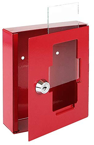 HMF 1022 Vetro Ricamio per Contenitore per chiavi di emergenza, 12 x 6,2 cm