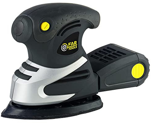 Fartools MS 220 - Levigatrice delta da 200 W, lunghezza lima abrasiva: 140 mm, larghezza della lima abrasiva: 80 mm, velocità di rotazione 15000 giri/min