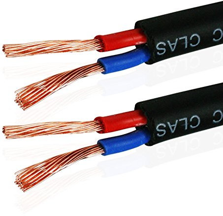 Van Damme Black Series Tour Grade 2 x 1.50mm Twin-Axial Speaker Cable, Black 268-515-000 10 Metre / 10M