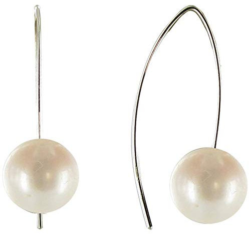 LES POULETTES BIJOUX - Boucles d'oreilles Perle de Culture 11 mm Courtes - Classics - Blanc