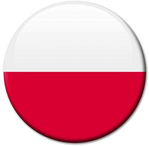 Kühlschrankmagnet Flagge Polen Magnet Länder Flaggen Reise Souvenir für Kühlschrank stark groß 50 mm