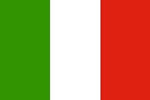 U24 Aufkleber Italien Flagge Fahne 8 x 5 cm Autoaufkleber Sticker