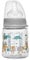 NIP Weithalsflasche mit Anti-Kolik Sauger: Baby Trinkflasche mit ACTIFLEX- System, Made in Germany, BPA-Frei, Glass, Einheitsgröße, Saugloch M-mittlerer Trinkfluss, 120 ml, Boy