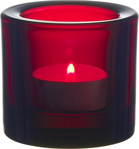 Kivi Tealight Holder 60mm cranberry red/transparent/New Colour ! by Iittala