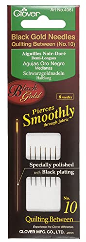 Clover Black Gold Needles: Quilting/Betweens No 10