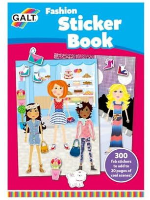 Galt Toys, Fashion Sticker Book, Kids Sticker Books, Ages 4 Years Plus