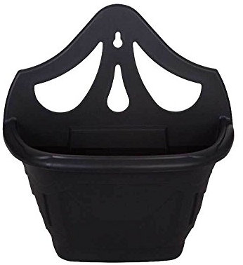 Whitefurze G02054 31cm Venetian Wall Planter - Black