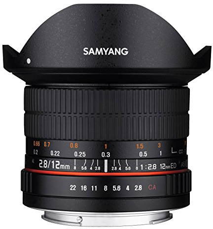 Samyang, 1112103101, Obiettivo F2.8 per Nikon AE, 12 mm