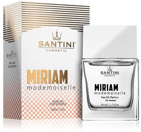 SANTINI Miriam Modemoiselle Damen Parfum, Eau de Parfum Spray, 1er Pack (1x 50 ml), Geschenke für Frauen, Hergestellt aus Französischen Premiumölen