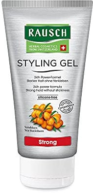 Rausch Styling Gel Strong (mit Power-Formel für 24 h Langzeithalt, ohne zu verkleben - Vegan), 1er Pack (1 x 150 ml)