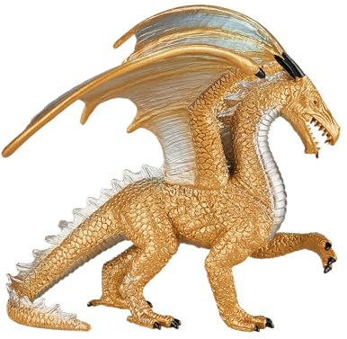 MOJO - Golden Dragon | Hand-Painted Toy Figure | Fantasy Collection | True to Life & Highly Detailed | Designed in UK