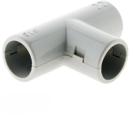 Lot de 2 Tés pour tube IRL Ø16mm - Gris - Zenitech
