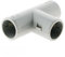 Lot de 2 Tés pour tube IRL Ø16mm - Gris - Zenitech