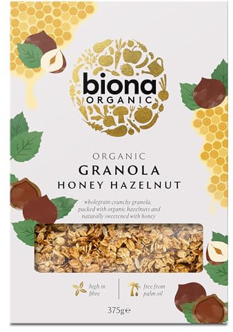 Biona Organic Honey Hazelnut Granola, 375g