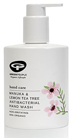 Green People Manuka & Lemon Tea Tree Hand Wash - Antibacterial Hand Wash - Paraben & SLS Free - Organic, Cruelty Free & Vegan, 300ml