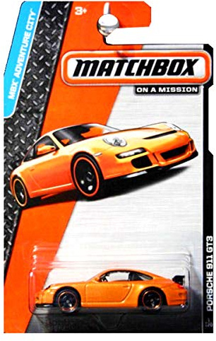 PORSCHE 911 GT3 (ORANGE) 2014 MBX ADVENTURE CITY Matchbox 1:64 Scale Basic Die-Cast Vehicle (#1 of 120)