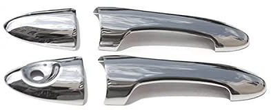 OMAC Türgriff Blende Türgriffkappen kompatibel mit Ford Focus 1998-2004 2-Tür Edelstahl 4x