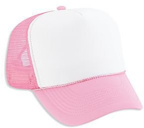 OTTO Trucker-Hut aus Polyesterschaum vorne, 5 Paneele, hohe Krone, Netzrückseite, S.pnk/Wht/S.pnk, Einheitsgröße