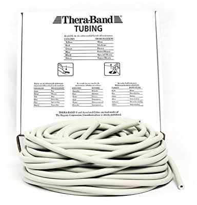 THERABAND Widerstandstrainer Tubing 30,50 m 30,50 m, Silber | Super schwer, OneSize