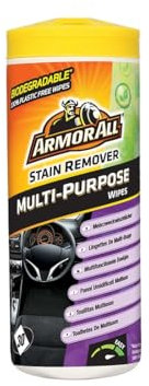 ARMOR ALL Toallitas Multiusos - 30 UDS - Limpieza Rápida y Eficaz de la Suciedad Persistente, Seguras para Todas las Superficies del Automóvil, Versátiles y Potentes contra Manchas Difíciles