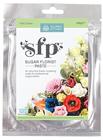 Squires Kitchen Sugar Florist Paste (SFP) Pale Green 200 Gram
