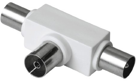 Hama Distributore Antenna 1 Femmina/2 Maschio, Bianco