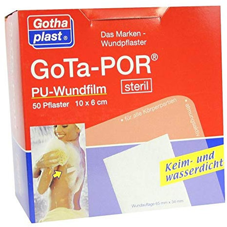 GOTA-POR PU Wundfilm 10x6 cm steril Pflaster 50 St