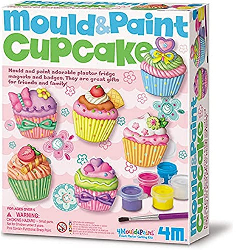 4M Cupcake Mould and Paint, Blue,pink,purple,white