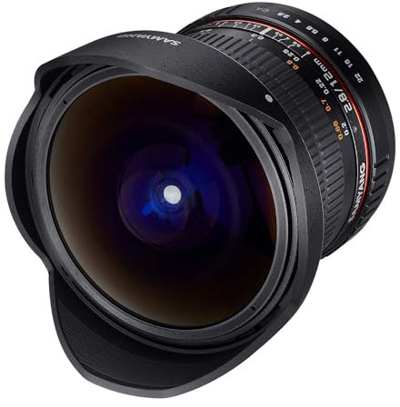 Obiettivo Samyang Fisheye per Nikon AE 12mm F2.8 ED AS NCS nero