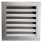 AirTech-UK Aluminium Anodised Louvre Vent with Steel Mesh– Weatherproof Ventilation Grille - Large Air Vent Cover for Outdoor Use (300 x 300 mm)